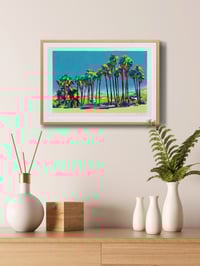 Image 2 of Indian Canyon Palm Trees (giclee Print, A3) 