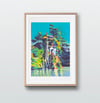 Cascade de Bagatelle (giclee Print, A3)