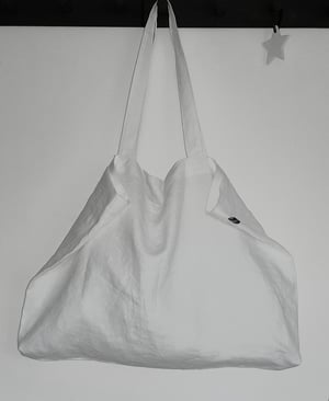 Image of Oversized Linen Tote Bag