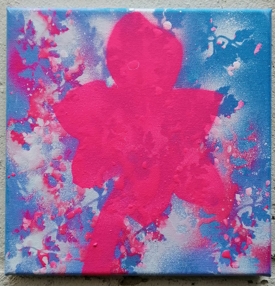 Image of SEAN WORRALL - Amaryllis (And I Wait...) - Acrylic on canvas, 20x20cm (M