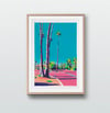 Palm Springs Parking Lot (giclee Print, A3)