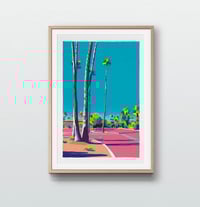 Image 3 of Palm Springs Parking Lot (giclee Print, A3)