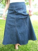 Image of 8-Gored Denim Skirt