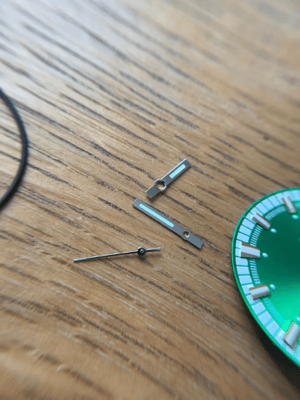 Image of ORIENT SK 21j 3 Star Mens N.O.S 2/tone GREEN Dial+ parts,New,