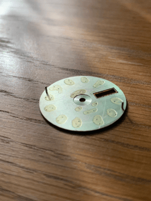 Image of ORIENT SK 21j 3 Star Mens N.O.S 2/tone GREEN Dial+ parts,New,