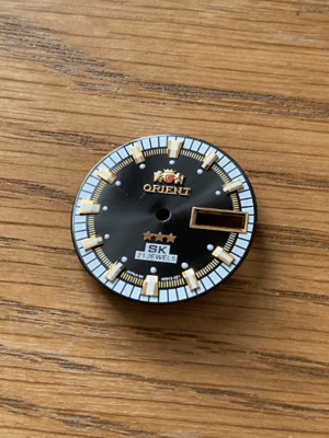 Image of ORIENT SK 21j 3 Star Mens N.O.S 2/tone BLACK Dial+ parts,New,