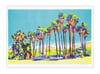 Palm Springs Palm Trees (risograph, A4)