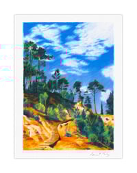 Image 1 of Le Sentier des Ocres, Roussillon (giclee print, A5)