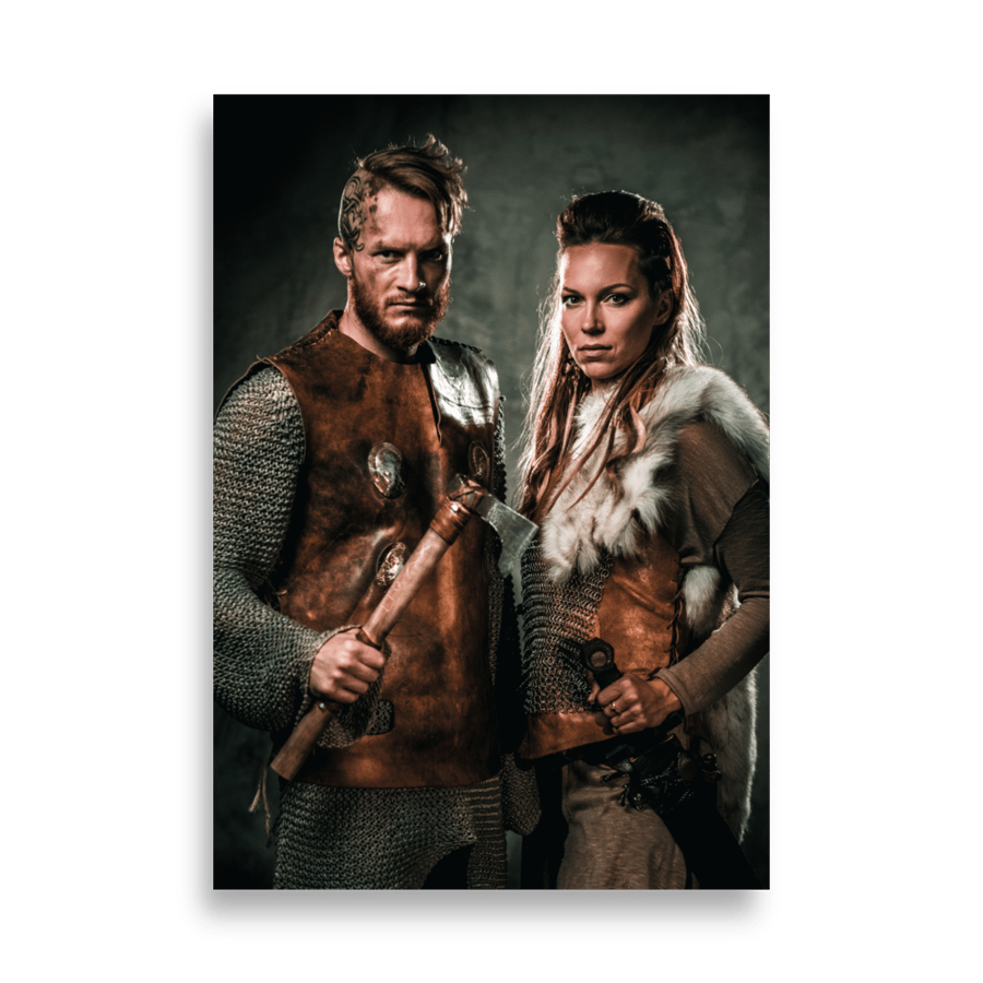 Image of Poster Viking Couple - Sweyn Forkbeard