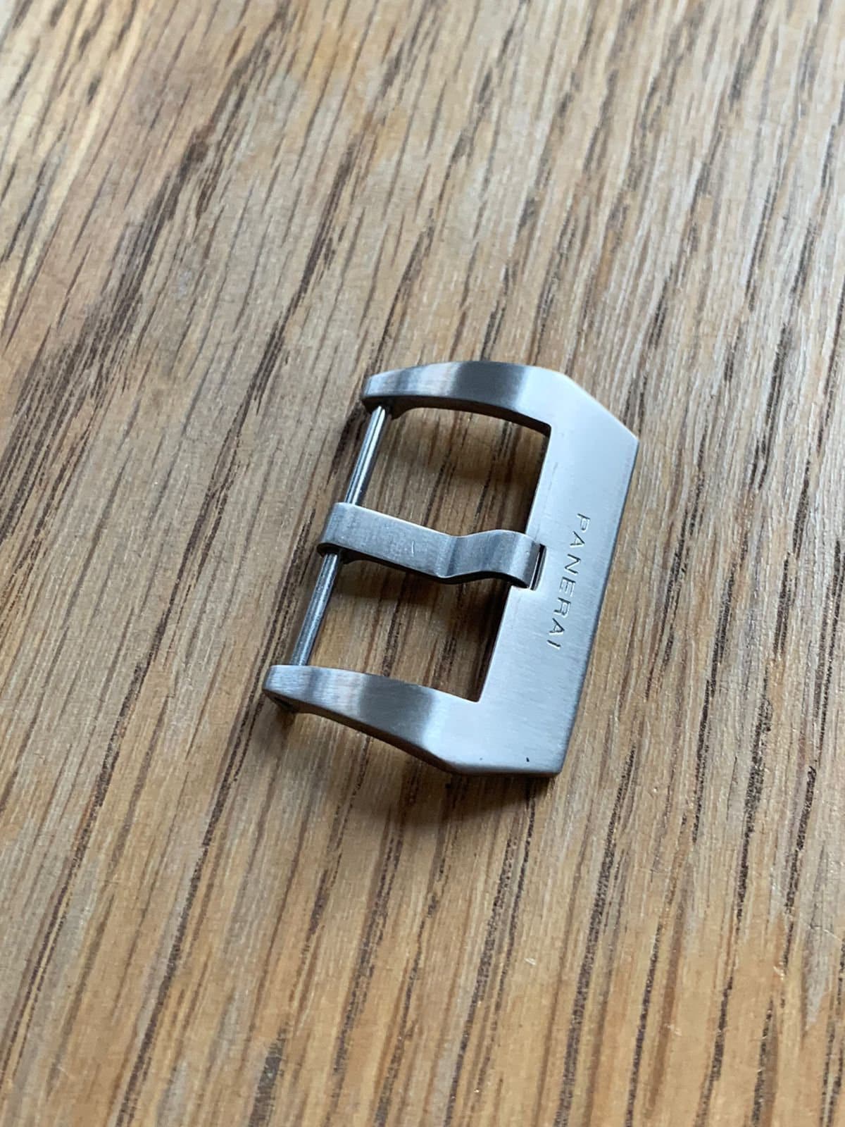 For Panerai Brushed Silver Pre V Pin Buckle Tongue Clasp 26mm