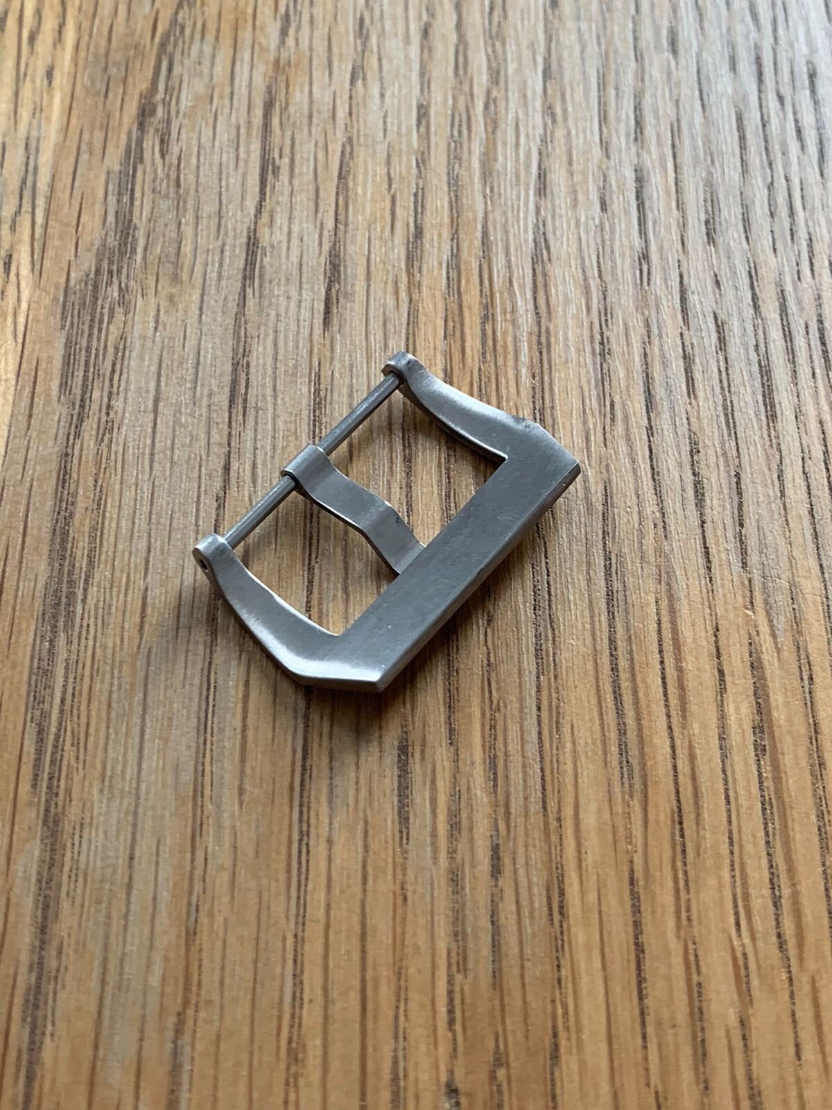 For Panerai Brushed Silver Pre V Pin Buckle Tongue Clasp 26mm