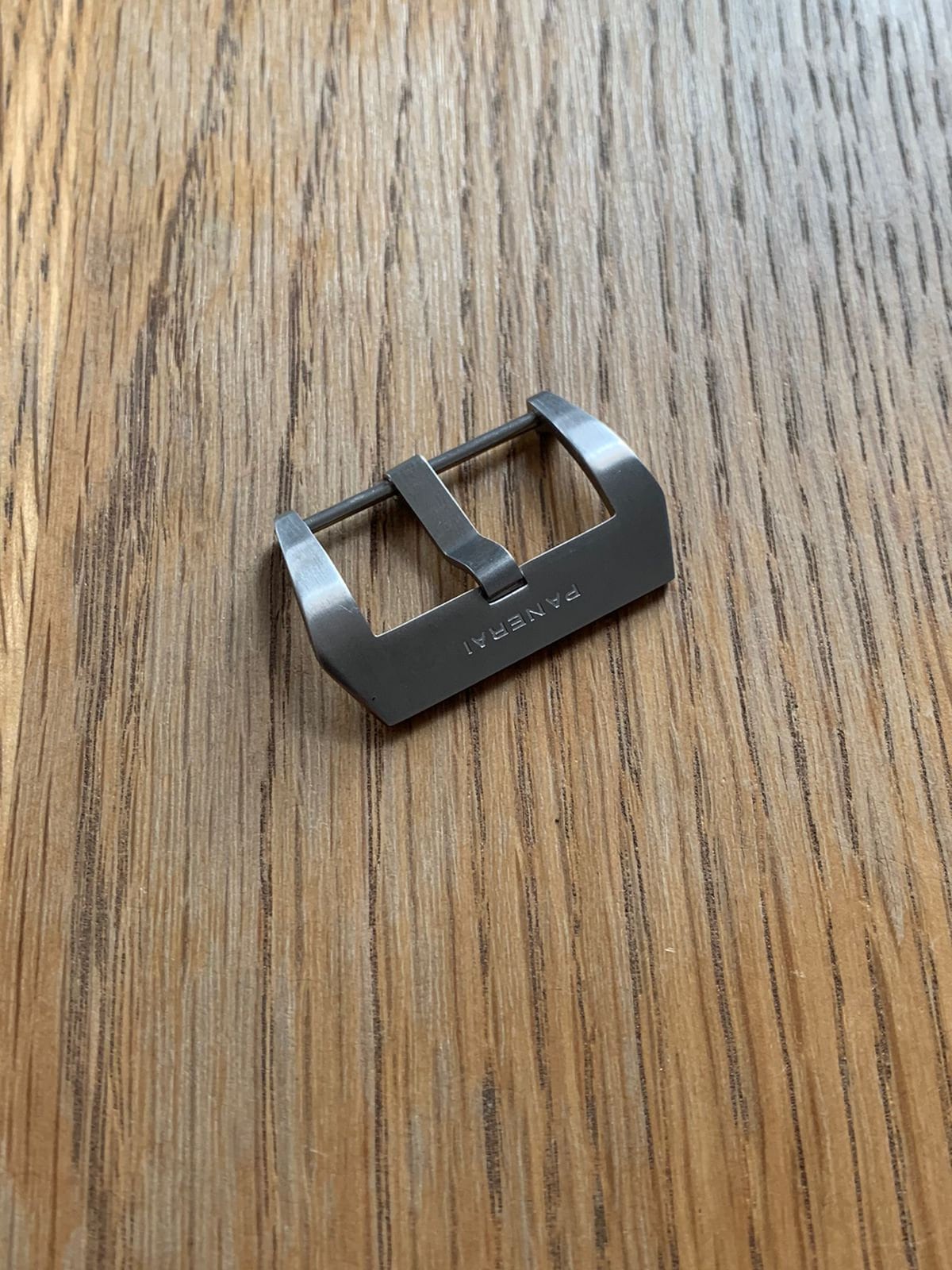 For Panerai Brushed Silver Pre V Pin Buckle Tongue Clasp 22mm