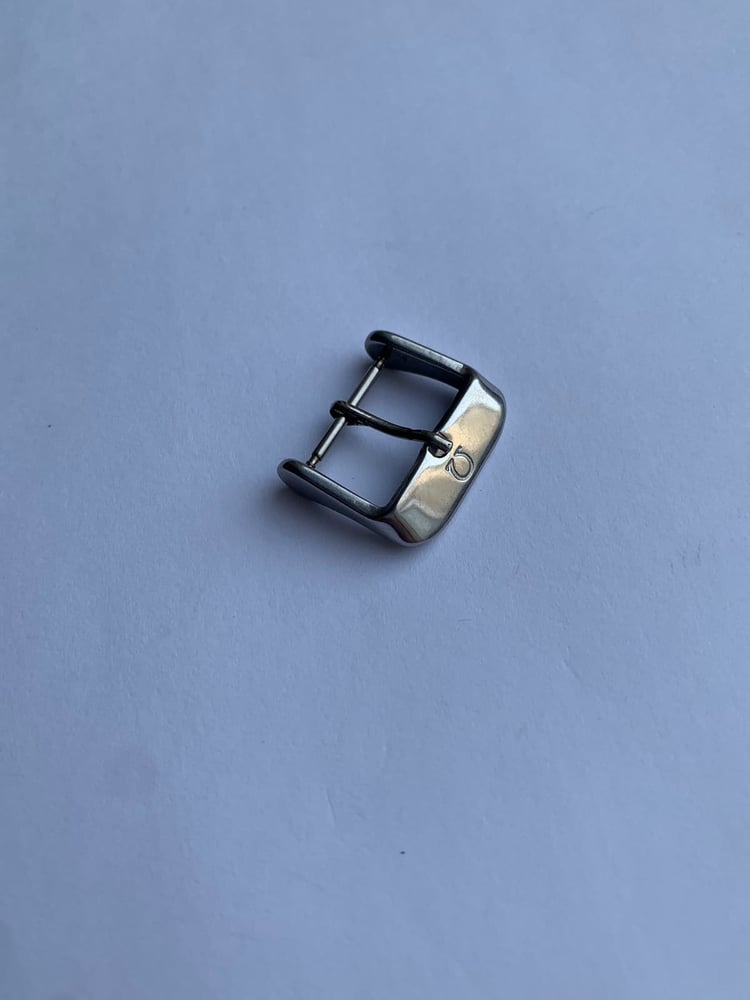 Image of stainless steel omega watch strap band bracelet buckle,16mm