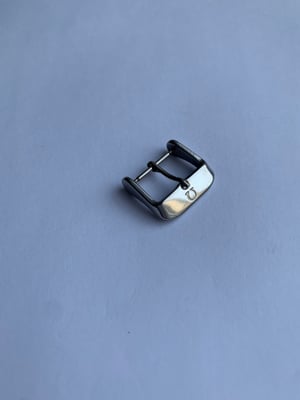 Image of stainless steel omega watch strap band bracelet buckle,16mm