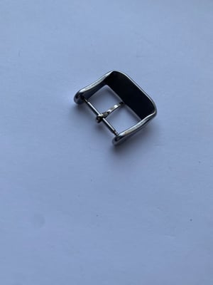 Image of stainless steel omega watch strap band bracelet buckle,16mm