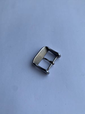 Image of stainless steel omega watch strap band bracelet buckle,16mm