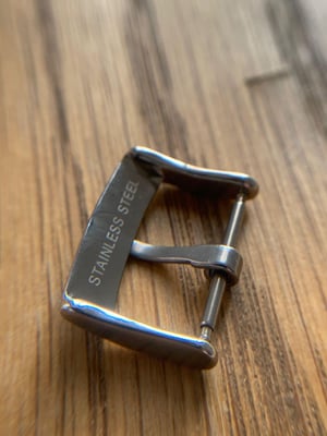 Image of omega stainless steel 18mm small horse shoe strap buckle,NEW