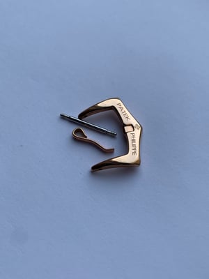 Image of patek philippe rose/pink gold plated watch strap band bracelet buckle,16mm(V-2)