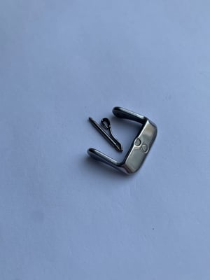 Image of stainless steel omega watch strap band bracelet buckle,16mm