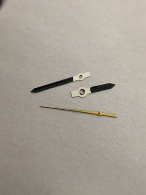 Image of genuine mido watch hands needles set,mintcondition, genuine,fits 2824.2846.2834. 2836 etc