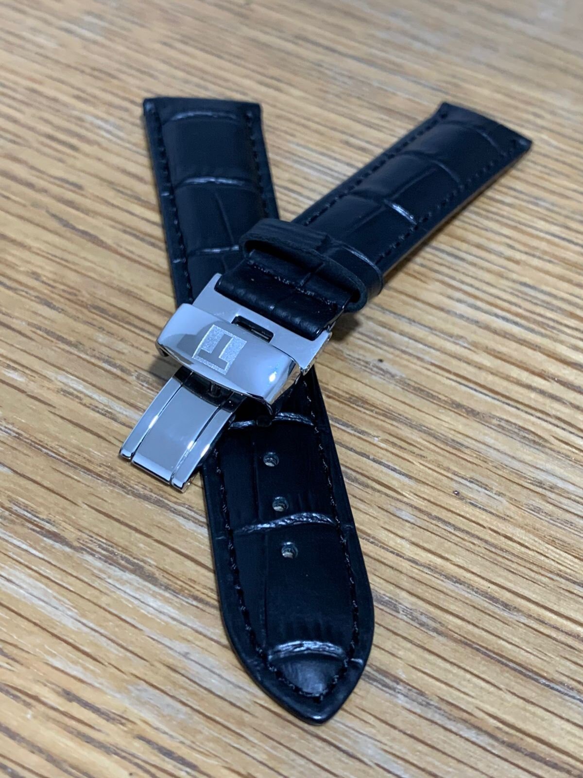 Tissot watch leather discount band