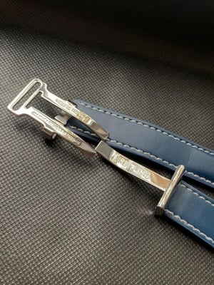 Image of 22MM Breitling Genuine Leather Strap/Band With Breitling Deployment Clasp For Breitling Watches