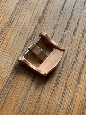 Image of 18mm Rose gold brushed pin Buckle for omega Seamaster