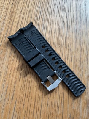 Image of 20MM Silicone Rubber For Omega Seamaster Watch Strap Waterproof Diver w/Tang Brushed Buckle