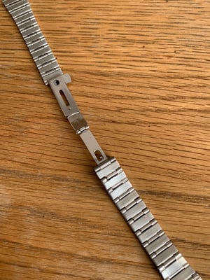Image of omega slim gents stainless steel watch strap,constellation,de ville, 14mm/22mm,New