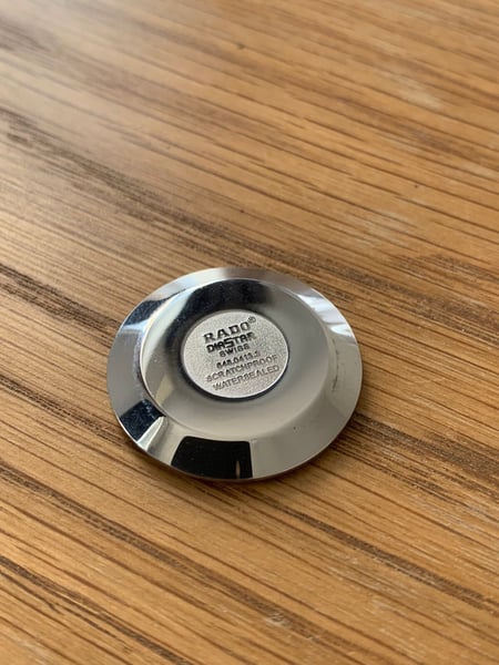 Image of Rado diastar gents watch back lid,snap on version,mint condition-(RD-02)