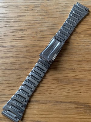 Image of Rare Vintage stainless steel gents watch strap,1960's. 20mm-(pp-03)