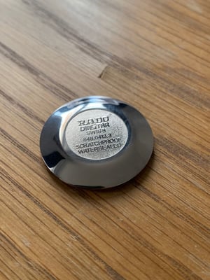 Image of Rado diastar gents watch back lid,snap on version,mint condition-(RD-04)