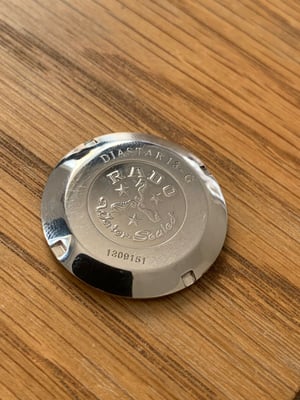 Image of Rare Rado gents watch back lid,screw on version,mint condition-(RD-03)