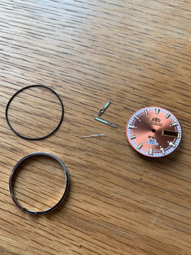 Image of Orient SK 21j 3 Star Mens N.O.S 2/tone Bronze/COPPER BROWN Dial+ parts,New,