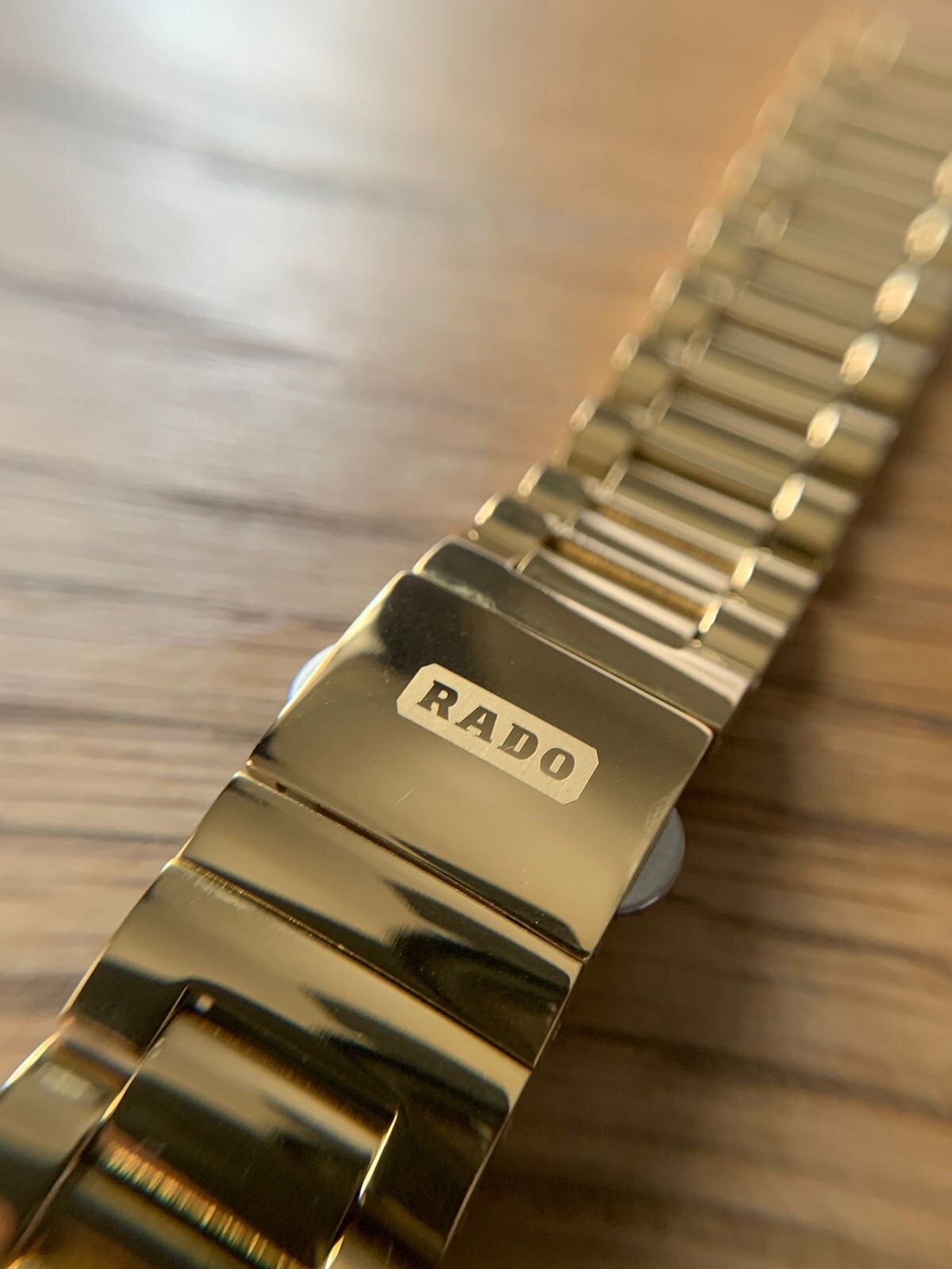 Stunning RADO Golden Tungsten Metal Scratch Proof Gents Watch Strap 18mm.Genuine.NEW. CLASSIC TIME PARTS