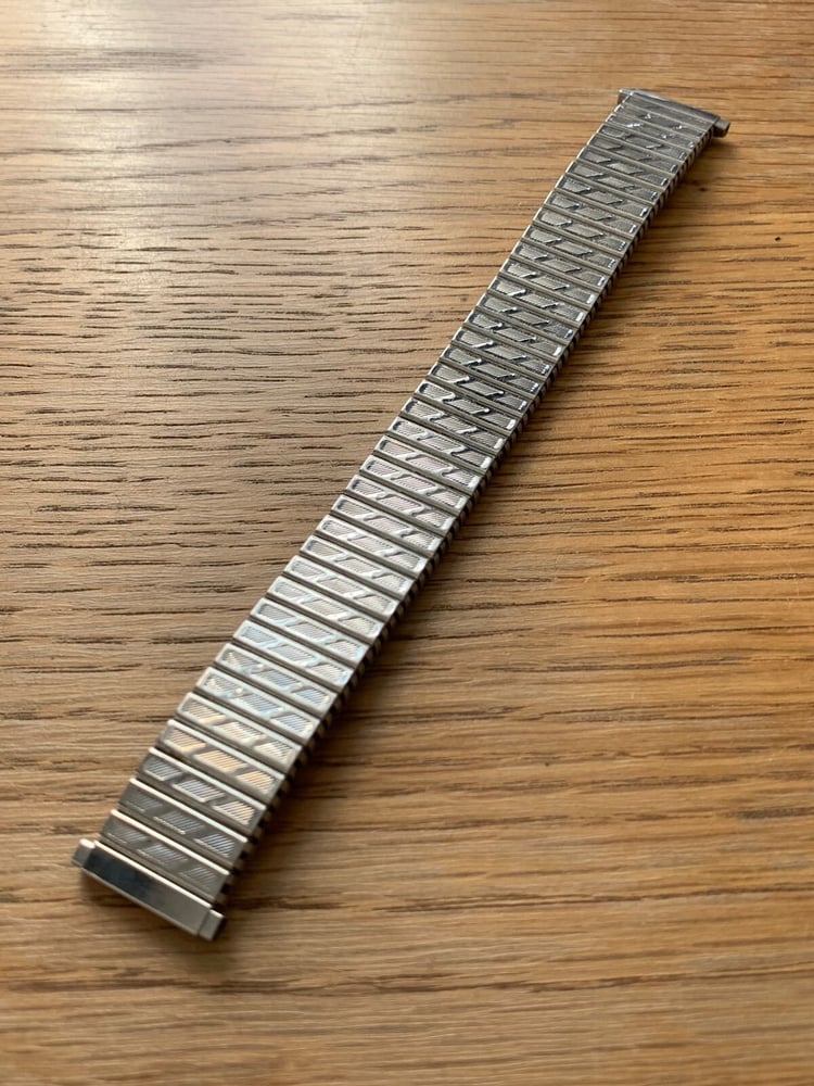 Image of Beautiful Flexi Gents Watch Strap,Fits Lugs Size 18mm to 22mm,NEW