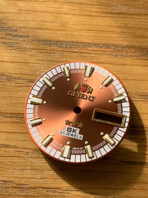 Image of Orient SK 21j 3 Star Mens N.O.S 2/tone Bronze/COPPER BROWN Dial+ parts,New,