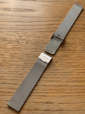 Image of Heavy Duty Orient Mesh Gents Watch Strap,18mm,New