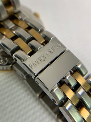 Image of Vintage Favre Leuba Geneve Golden Dial 2/Tone Ladies Watch Luxury Quartz