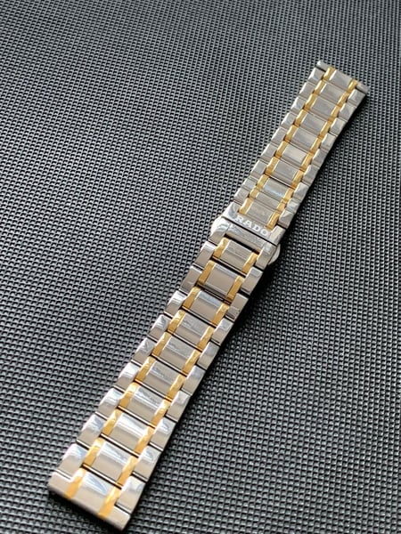 Image of RADO polished stainless steel strap /bracelet/ 2 tone band 20mm with straight lug ends BARGAIN!
