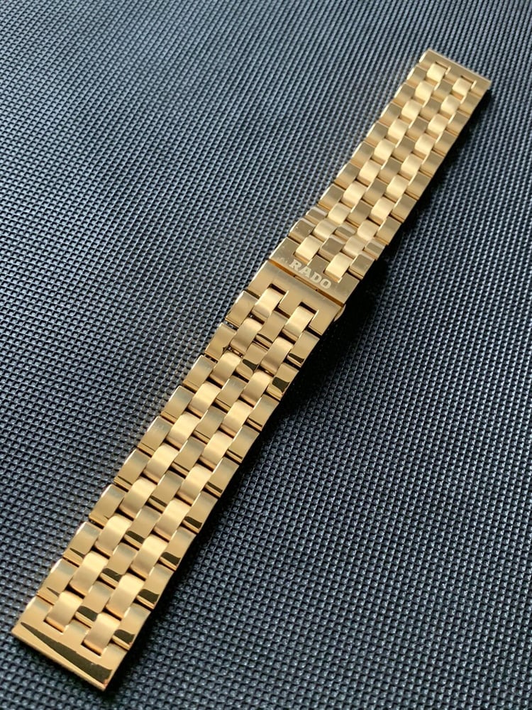Image of Rado Yellow Gold Strap Band Bracelet.20mm,Heavy duty,NEW