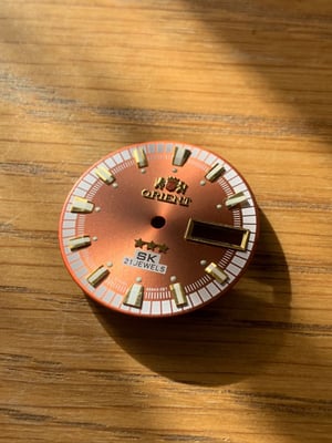 Image of Orient SK 21j 3 Star Mens N.O.S 2/tone Bronze/COPPER BROWN Dial+ parts,New,