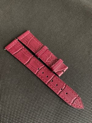 Image of Frank muller watch band brown 19mm/16  colour leather strap without buckle