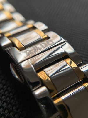Image of RADO polished stainless steel strap /bracelet/ 2 tone band 20mm with straight lug ends BARGAIN!