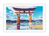 Image 1 of Itsukushima-jinja (giclee Print, A4)