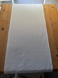 Image 1 of Handmade White Table Runner