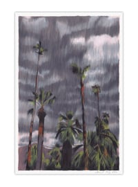 Image 1 of Palm Springs Storm (giclee print, A4)