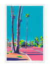 Palm Springs Parking Lot (giclee print, A4)