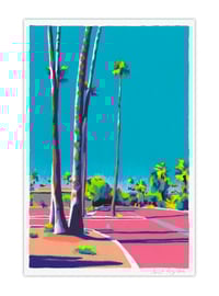 Image 1 of Palm Springs Parking Lot (giclee print, A4)