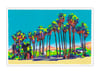 Palm Springs Palm Trees (giclee Print, A4)
